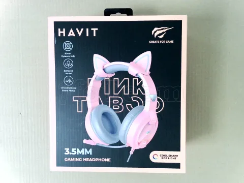 Photo de Casque Gamer filaire Havit H2233d RGB (Rose) - ID 223934