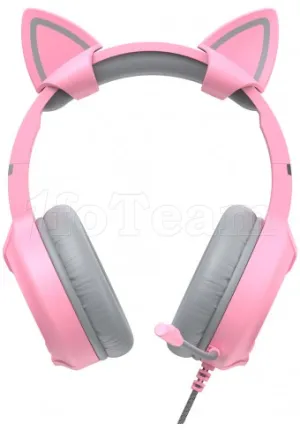 Photo de Casque Gamer filaire Havit H2233d RGB (Rose)