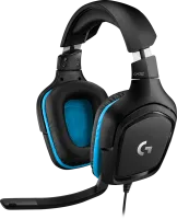 Photo de Casque Gamer filaire Logitech G432 (Noir/Bleu)