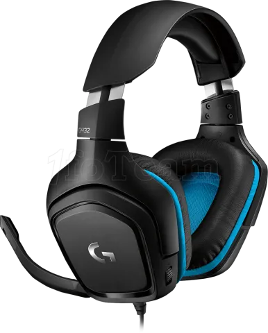 Photo de Casque Gamer filaire Logitech G432 (Noir/Bleu)