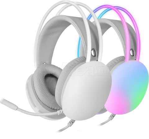 Photo de Casque Gamer filaire Mars Gaming MH-Glow RGB (Rose)