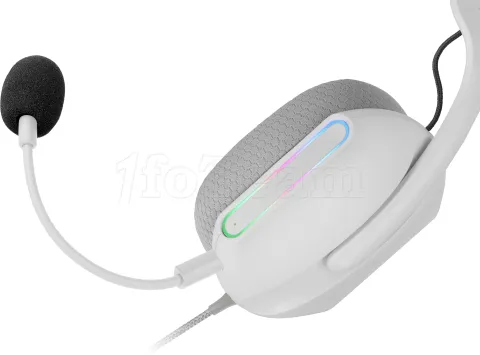 Photo de Casque Gamer filaire Mars Gaming MH-Pro RGB (Blanc)