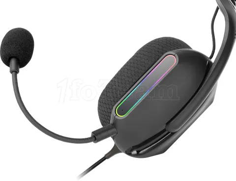 Photo de Casque Gamer filaire Mars Gaming MH-Pro RGB (Noir)