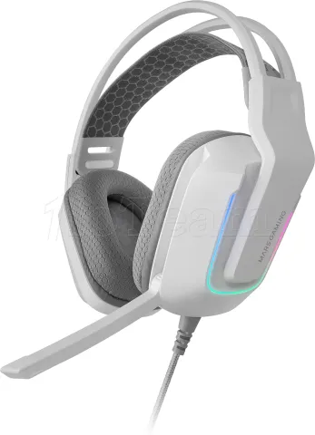 Photo de Casque Gamer filaire Mars Gaming MH-Strike RGB (Blanc)