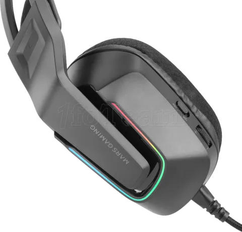 Photo de Casque Gamer filaire Mars Gaming MH-Strike RGB (Noir)
