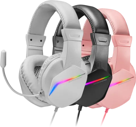 Photo de Casque Gamer filaire Mars Gaming MH122 RGB (Blanc)