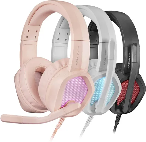 Photo de Casque Gamer filaire Mars Gaming MH320 RGB (Rose)