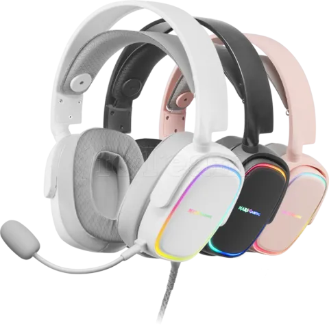 Photo de Casque Gamer filaire Mars Gaming MHAX RGB (Blanc)