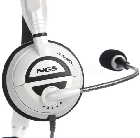 Photo de Casque Gamer filaire NGS MSX6 (Noir/Blanc)