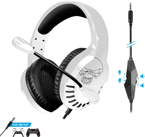 Photo de Casque Gamer filaire Spirit of Gamer Pro H3 PlayStation Edition (Noir/Blanc)