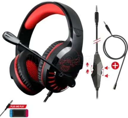 Photo de Casque Gamer filaire Spirit of Gamer Pro H3 Switch Edition (Bleu/Rouge)