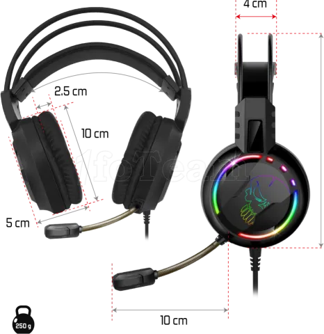 Photo de Casque Gamer filaire Spirit of Gamer Pro H7 RGB (Noir)