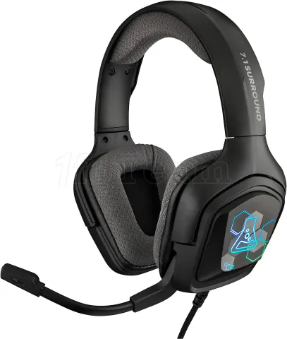 Photo de Casque Gamer filaire The G-Lab Korp Cobalt 7.1 (Noir)