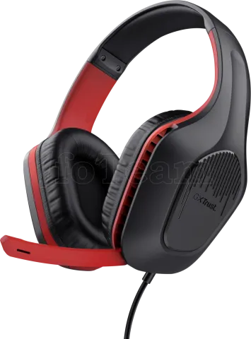 Photo de Casque Gamer filaire Trust GXT 415S Zirox (Noir/Rouge)