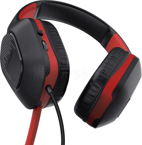 Photo de Casque Gamer filaire Trust GXT 415S Zirox (Noir/Rouge)