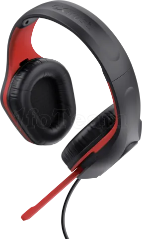 Photo de Casque Gamer filaire Trust GXT 415S Zirox (Noir/Rouge)