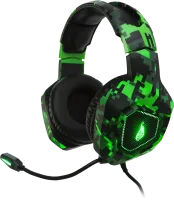 Photo de Casque Gamer filaire Verbatim SureFire Skirmish RGB (Vert)