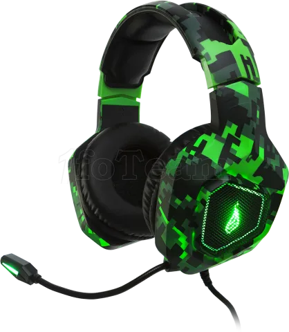 Photo de Casque Gamer filaire Verbatim SureFire Skirmish RGB (Vert)