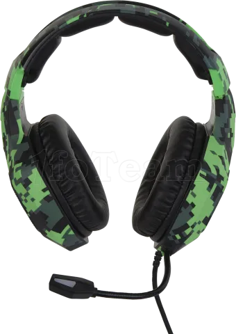 Photo de Casque Gamer filaire Verbatim SureFire Skirmish RGB (Vert)