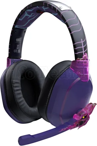 Photo de Casque Gamer sans fil Bluetooth Lexip Tsume Naruto Shippuden Sasuke Revenge (Violet)