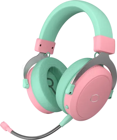 Photo de Casque Gamer sans fil Cooler Master CH351 (Rose/Vert)