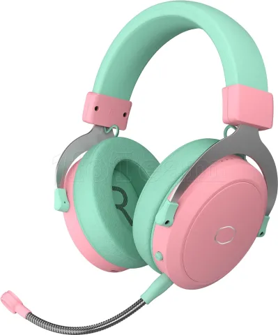 Photo de Casque Gamer sans fil Cooler Master CH351 (Rose/Vert)