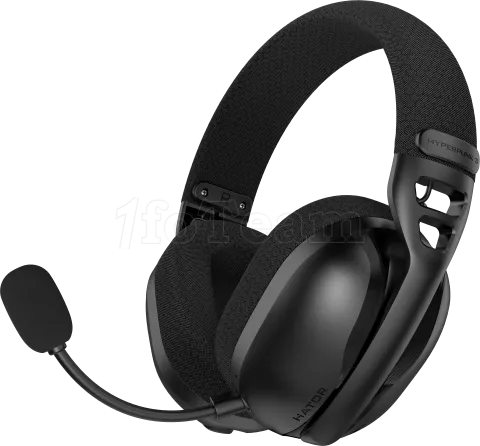 Photo de Casque Gamer sans fil Hator Hyperpunk 3X (Noir)