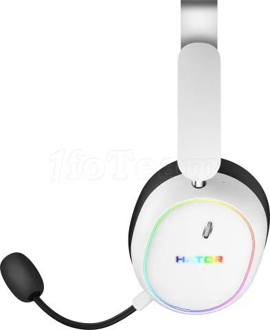 Photo de Casque Gamer sans fil Hator Phoenix 2 (Blanc)
