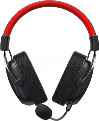 Photo de Casque Gamer sans fil Havit Fuxi H2002BG (Noir/Rouge)