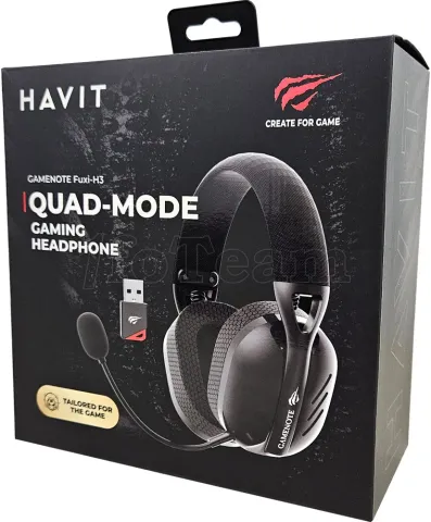 Photo de Casque Gamer sans fil Havit Fuxi H3 (Noir)
