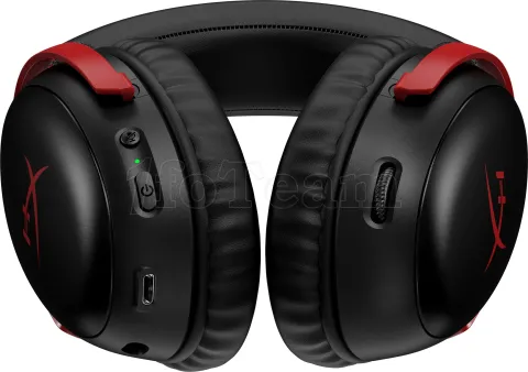 Photo de Casque Gamer sans fil HyperX Cloud III (Noir/Rouge)