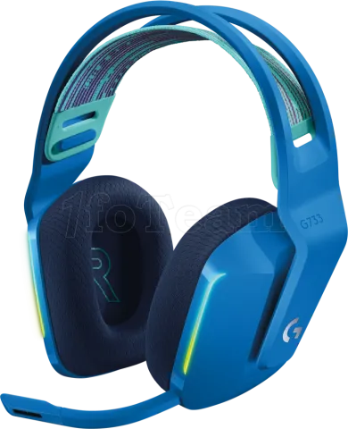 Photo de Casque Gamer sans fil Logitech G733 Lightspeed RGB (Bleu)