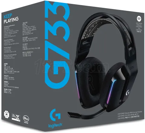 Photo de Casque Gamer sans fil Logitech G733 Lightspeed RGB (Bleu)