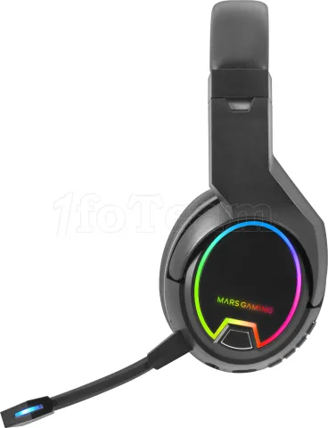 Photo de Casque Gamer sans fil Mars Gaming MHW-100 RGB (Noir)