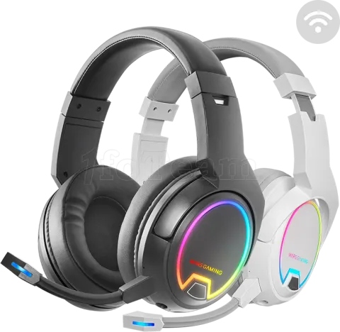 Photo de Casque Gamer sans fil Mars Gaming MHW-100 RGB (Noir)