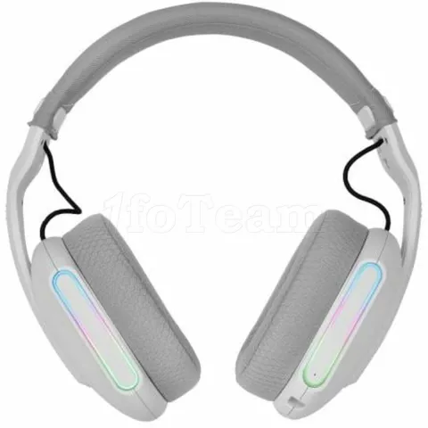 Photo de Casque Gamer sans fil Mars Gaming MHW-Pro RGB (Blanc)