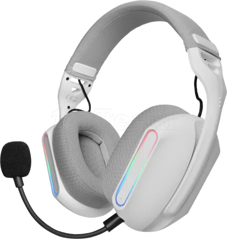 Photo de Casque Gamer sans fil Mars Gaming MHW-Pro RGB (Blanc)