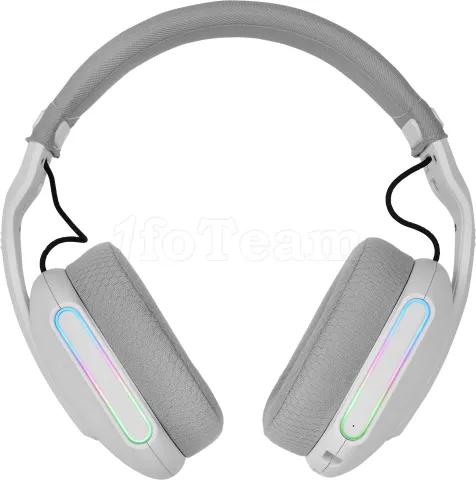 Photo de Casque Gamer sans fil Mars Gaming MHW-Pro RGB (Blanc)