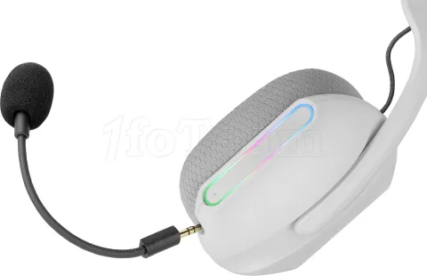 Photo de Casque Gamer sans fil Mars Gaming MHW-Pro RGB (Blanc)