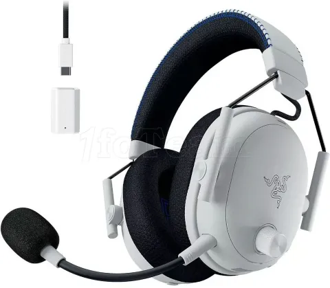 Photo de Casque Gamer sans fil Razer BlackShark V3 Pro PlayStation (Blanc)
