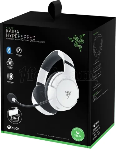 Photo de Casque Gamer sans fil Razer Kaira HyperSpeed (Blanc)