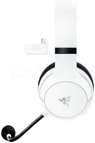 Photo de Casque Gamer sans fil Razer Kaira Pro (Blanc/Noir)