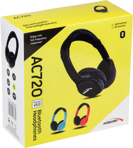 Photo de Casque Micro Bluetooth AudioCore AC720 (Bleu)