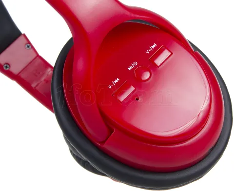 Photo de Casque Micro Bluetooth AudioCore AC720 (Rouge)