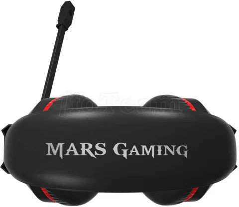 Photo de Casque Micro Gamer Mars Gaming MAH1V2 (Noir/Rouge)