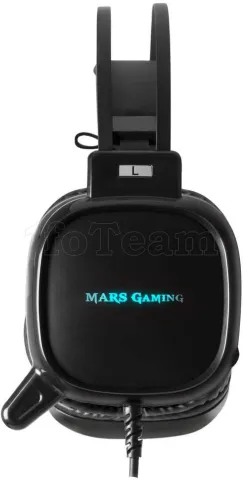 Photo de Casque Micro Gamer Mars Gaming MH218 RGB (Noir/Rouge)