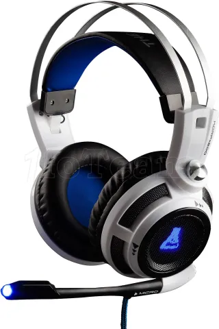 Photo de Casque Micro Gamer The G-Lab Korp 200 (Gris/Bleu) -- Id : 171012