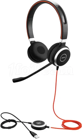 Photo de Casque Micro Jabra Evolve 40 UC Stéréo USB (Noir)