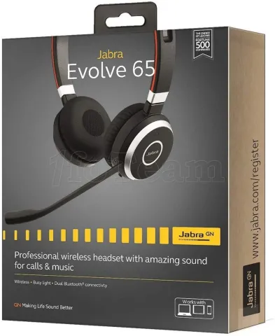 Photo de Casque Micro Jabra Evolve2 65 SE UC Stereo (Noir)