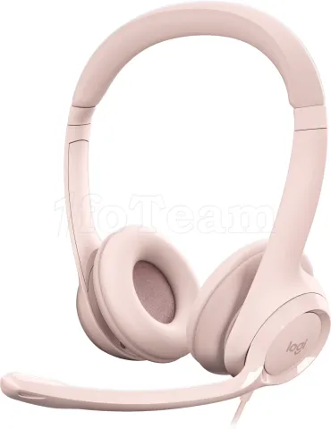 Photo de Casque Micro Logitech H390 (Rose)